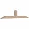 Ekena Millwork Portland Smooth Timber Gable Bracket, Douglas Fir, 96"W x 20"H x 5 1/2"D x 5 1/2"F, 5/12 Pitch GBW096X20X0606POR00SDF - alternate 4